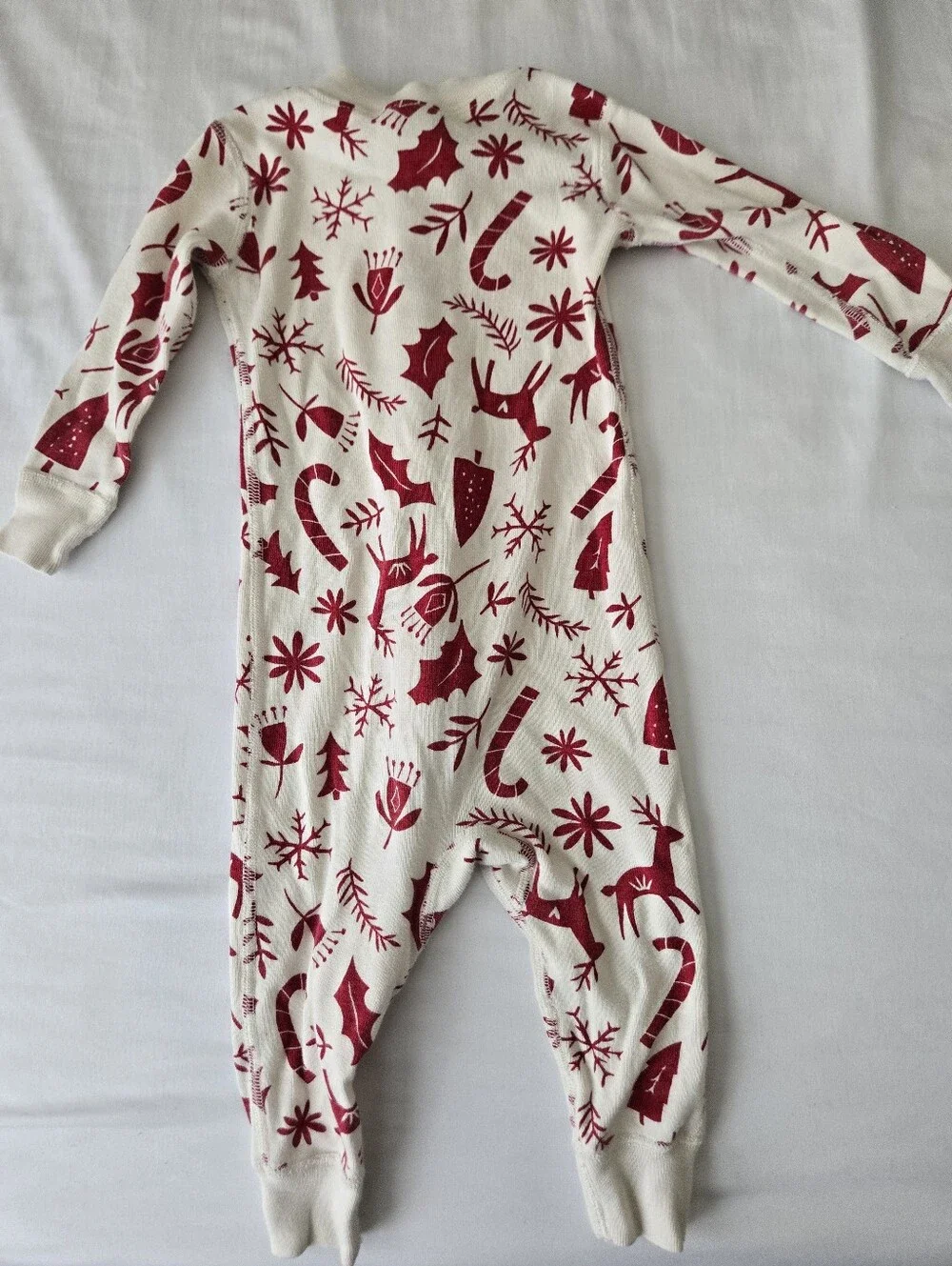 Hanna Andersson 12-18m Christmas Footless Zip Sleeper